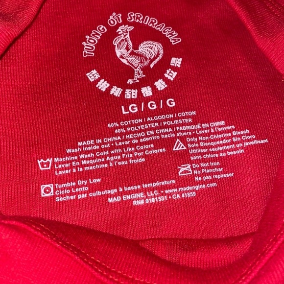 Mad Engine Sriracha Some Like It Hot Semi Cropped Shirt - Picture 3 of 3